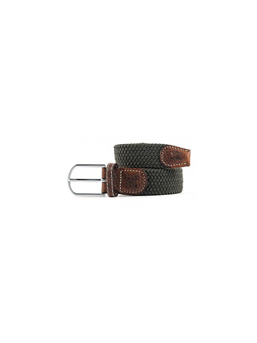 Billybelt - Elastic braided belt - Khaki Green - Size 1
