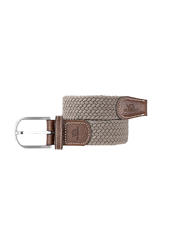 Billybelt - Elastic braided belt - Beige Taupe - Size 2
