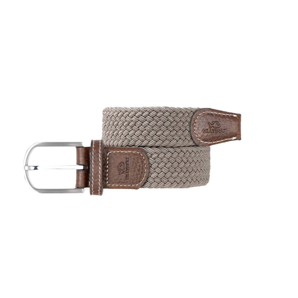 Billybelt - Elastic braided belt - Beige Taupe - Size 2