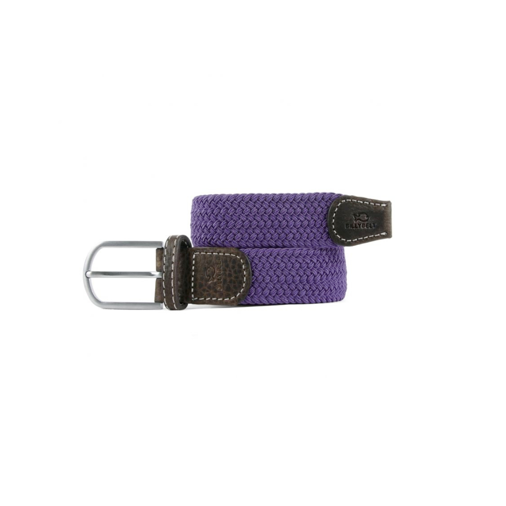 Billybelt - Elastische gevlochten riem - Amethist - Maat 1