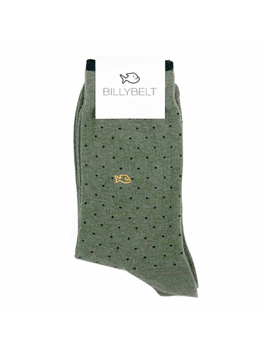 BillyBelt - Combed cotton socks - Kaki