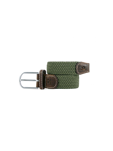 Billybelt - Elastic braided belt - Armed Green - Size 2