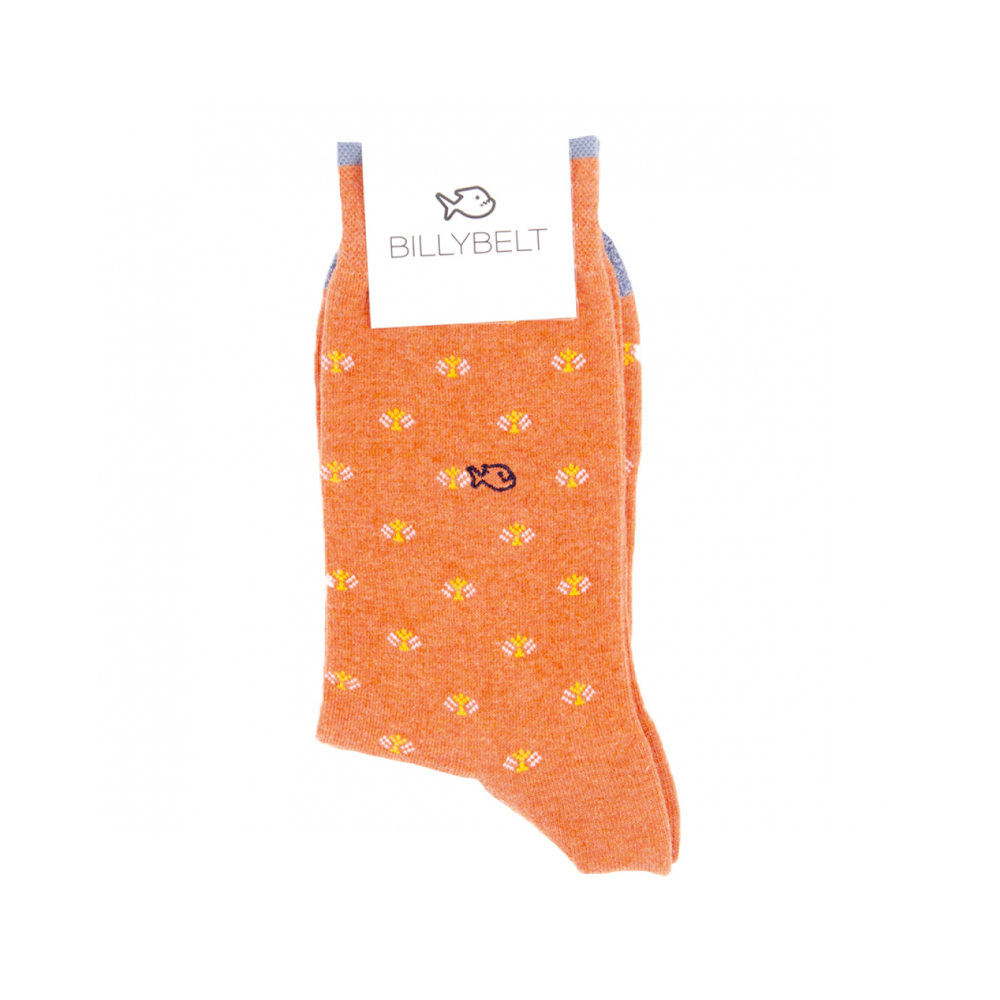 BillyBelt - Cotton Socks - Peacock Orange