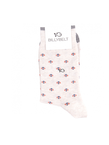 BillyBelt - Effen katoenen sokken - Pauw Beige