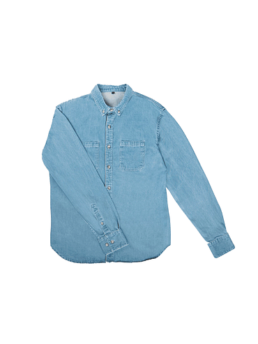 BillyBelt - Washed denim shirt - 7,5 oz - Large