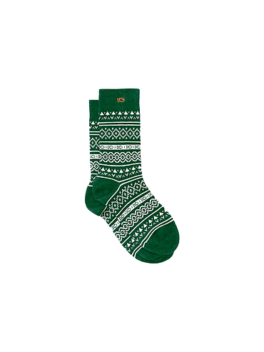 BillyBelt - Jacquard combed cotton socks - Green