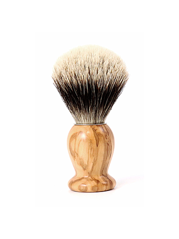 Gentleman - Blaireau Pur Blanc - Olivier - 21mm