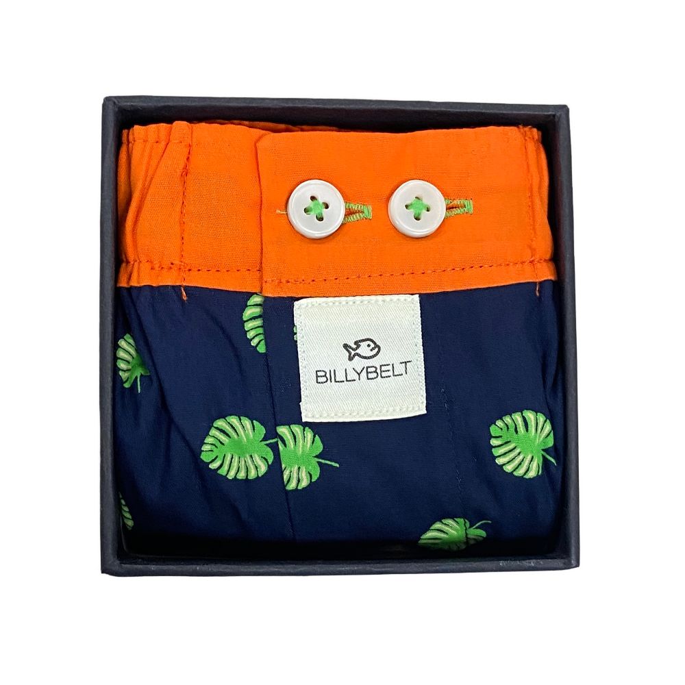 BillyBelt - Biologisch katoenen boxershorts - Montsera - Maat MXL
