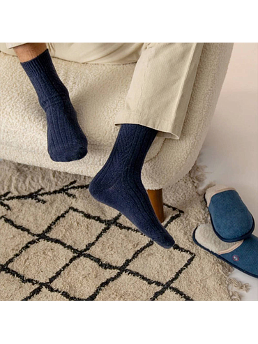 BillyBelt - Wool socks - Navy blue