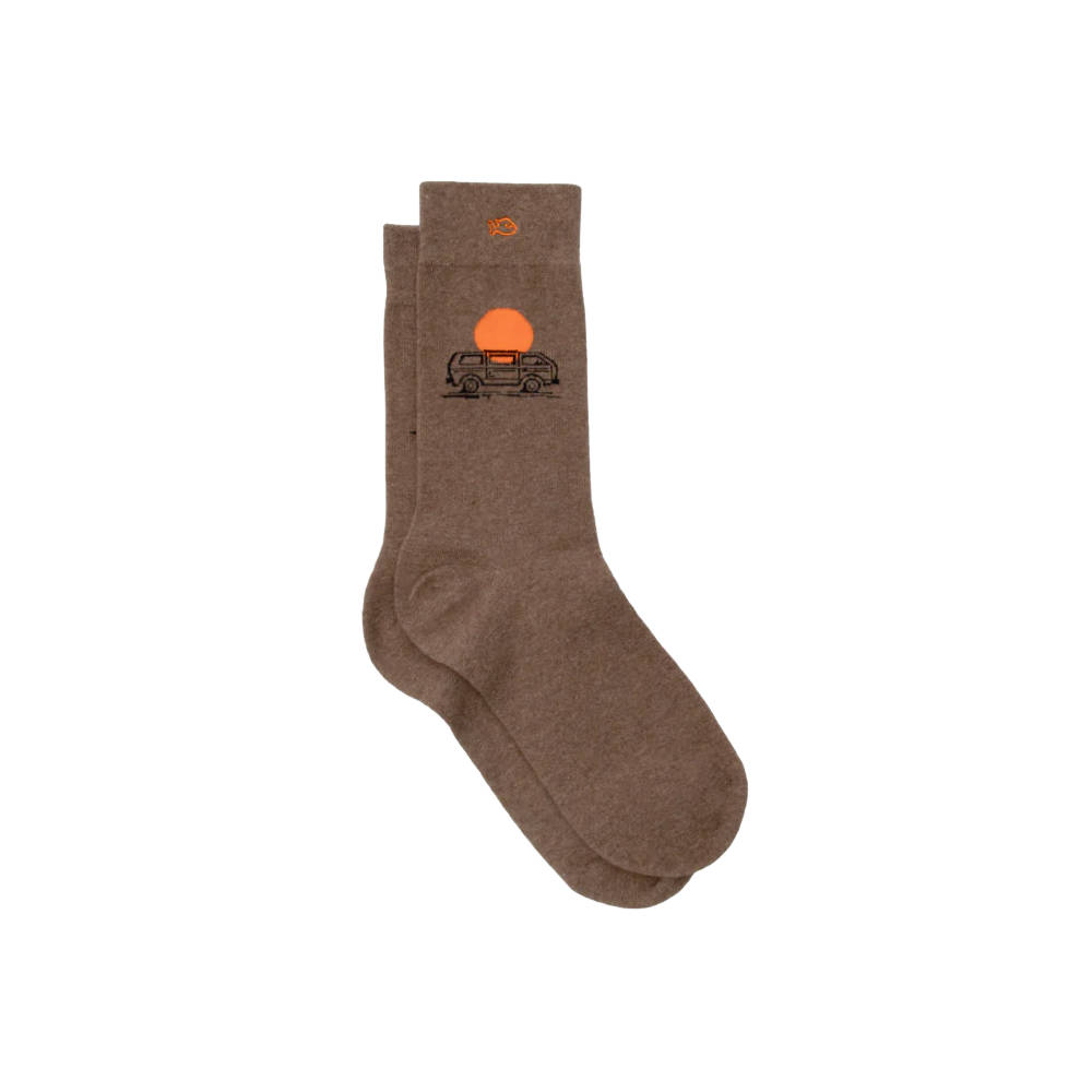 BillyBelt - Combed cotton patterned socks - Van Trip