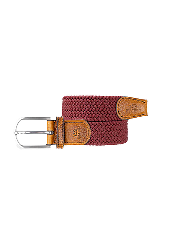 Billybelt - Elastic braided belt - Grenat - Size 0
