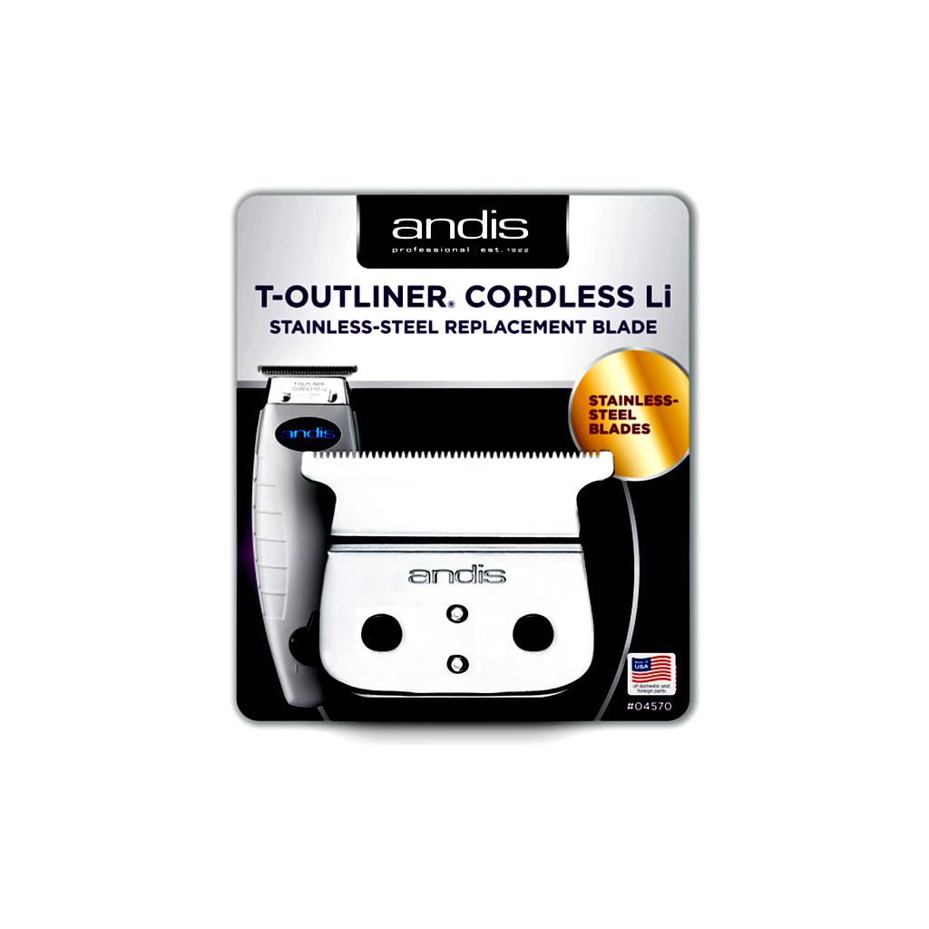Andis -  T-Outliner Cordless Blade STAINLESS STEEL