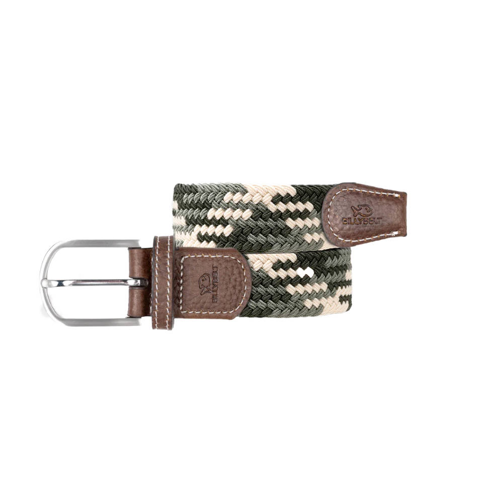 Billybelt - Elastische gevlochten riem - Amazonie - Maat 2
