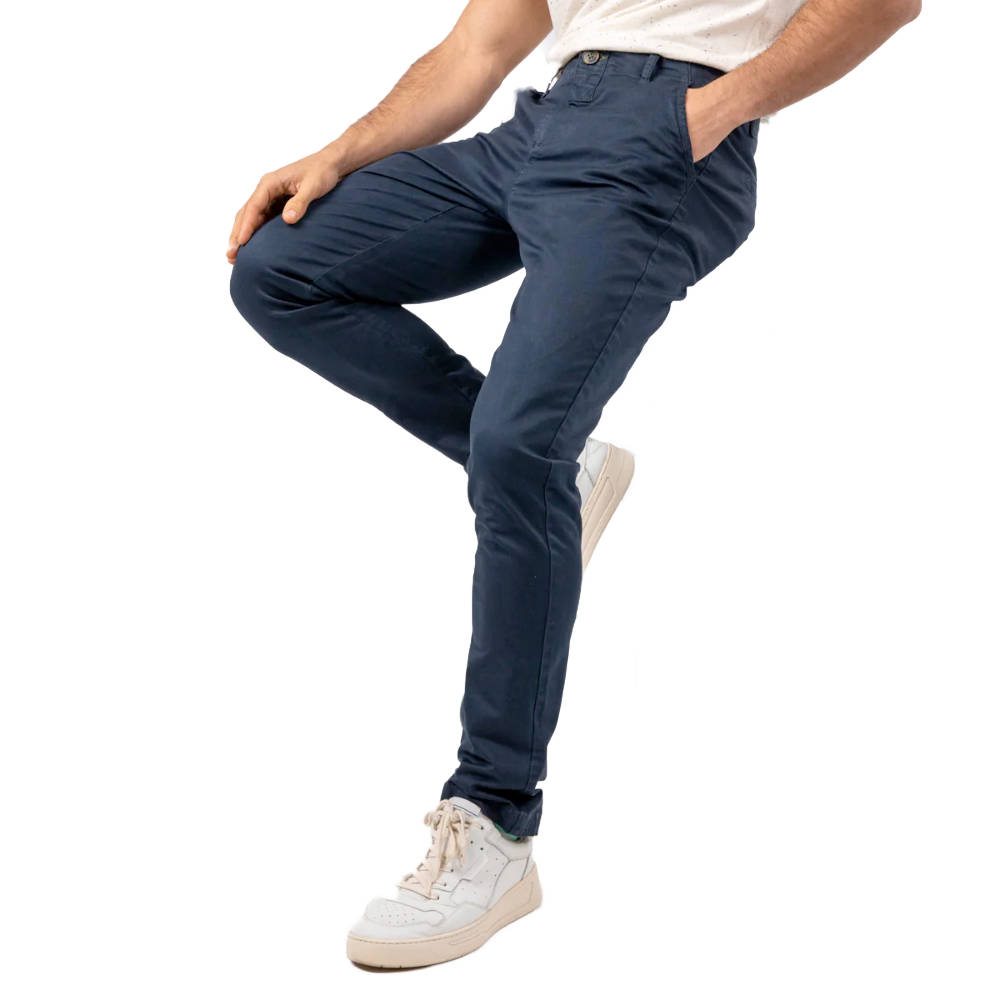 BillyBelt - Navy Blue Chino Pants - 38