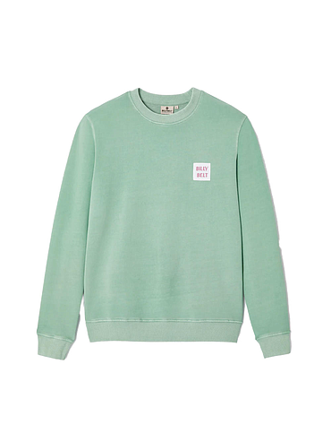 BillyBelt - Biokatoen Sweater 400 gr - Vert d'eau - S