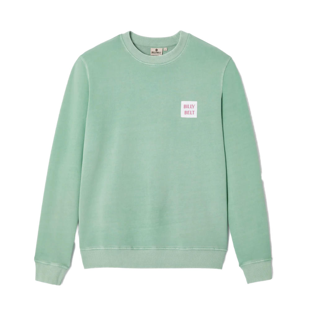 BillyBelt - Biokatoen Sweater 400 gr - Vert d'eau - XL
