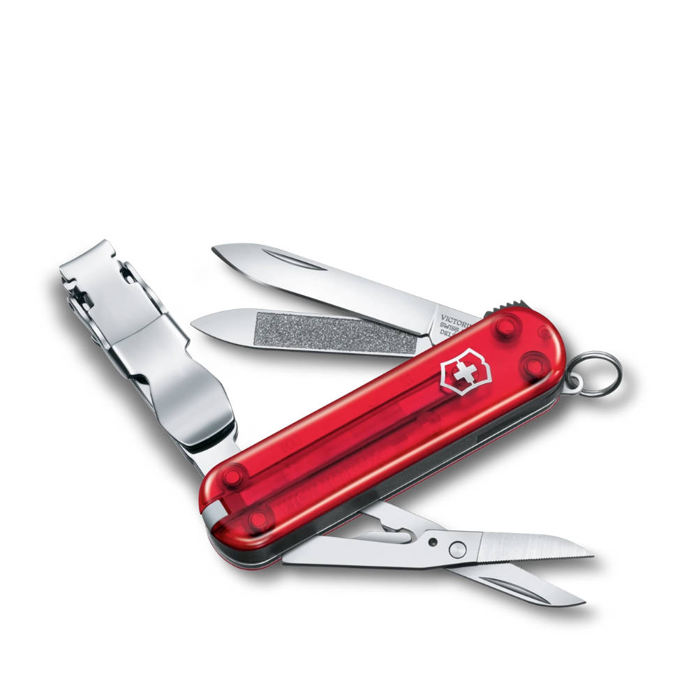 Victorinox - Transparent Red Nail Clip