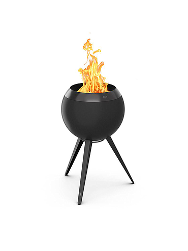 Hofats - MOON 45 All Black - Fire basket with high Stand
