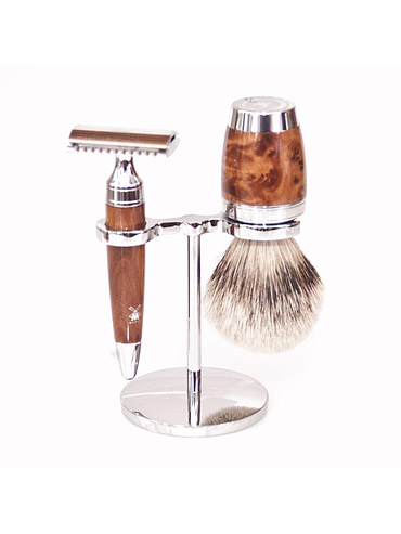 Muehle - Pen - Shaving set 3 pieces - Thuya